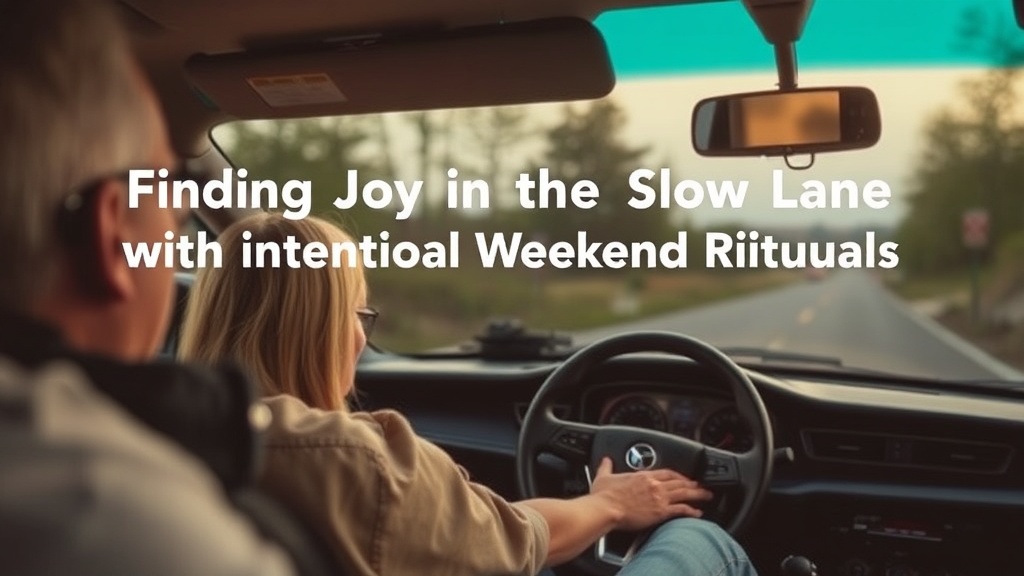 Finding Joy in the Slow Lane with Intentional Weekend Rituals