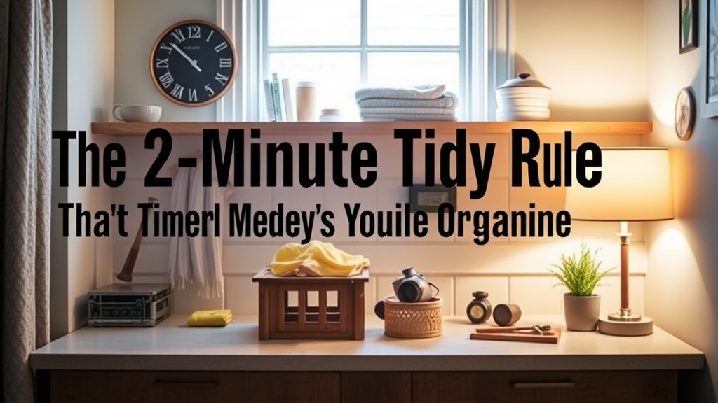 The 2-Minute Tidy Rule That Keeps Your Home Organized