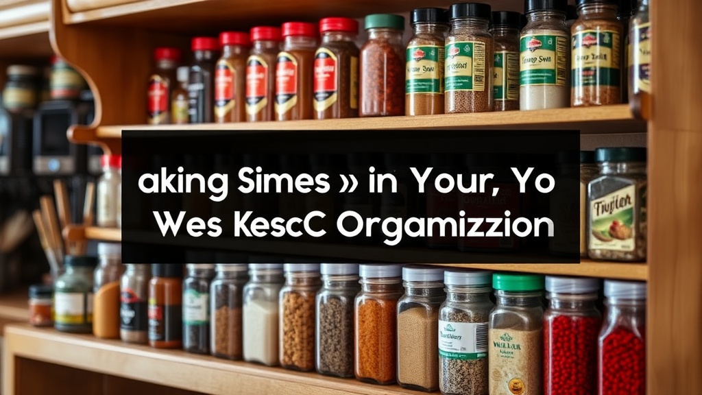 Making Sense of Your Spice Rack Organization
