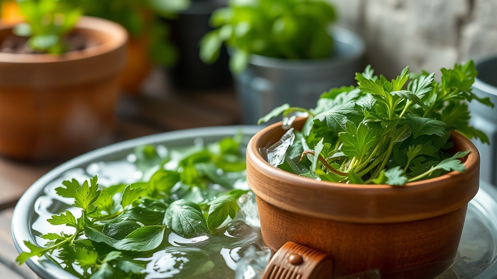 Revive Your Wilted Herbs with a Cold Water Bath