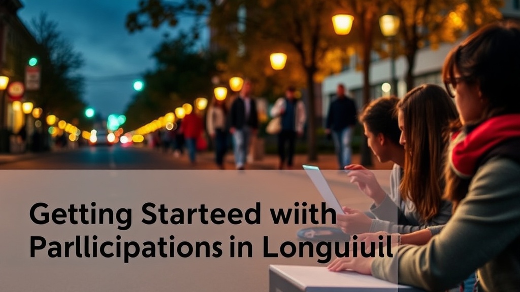 Getting Started with Local Civic Participation in Longueuil