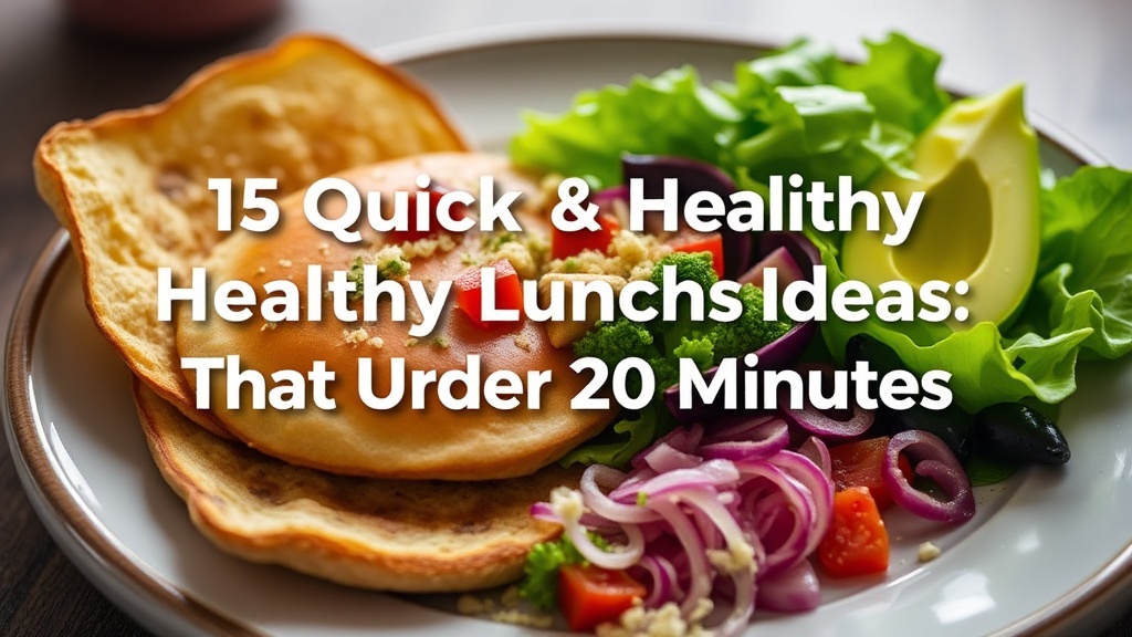 15 Quick & Healthy Lunch Ideas That Take Under 20 Minutes