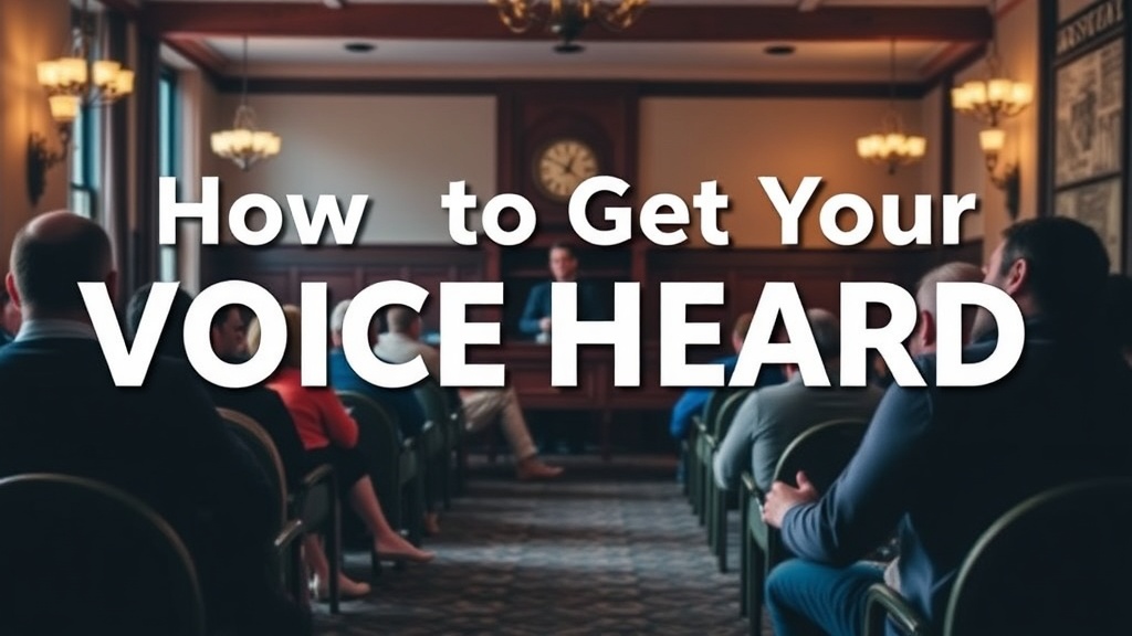 How to Get Your Voice Heard at Lunenburg Town Council Meetings