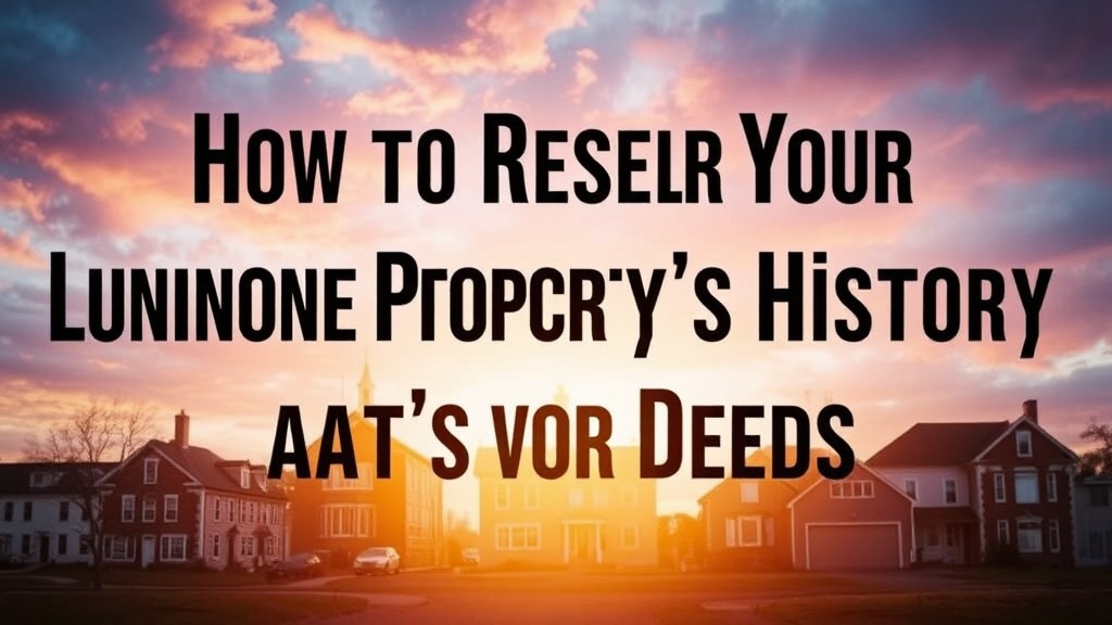 How to Research Your Lunenburg Property's History at the Registry of Deeds