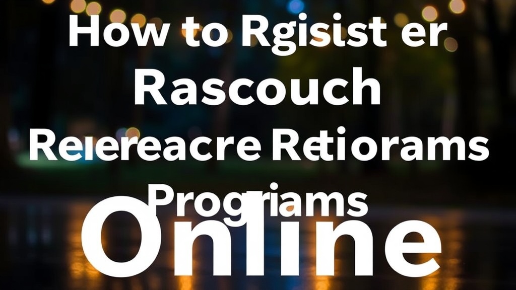 How to Register for Mascouche Recreation Programs Online