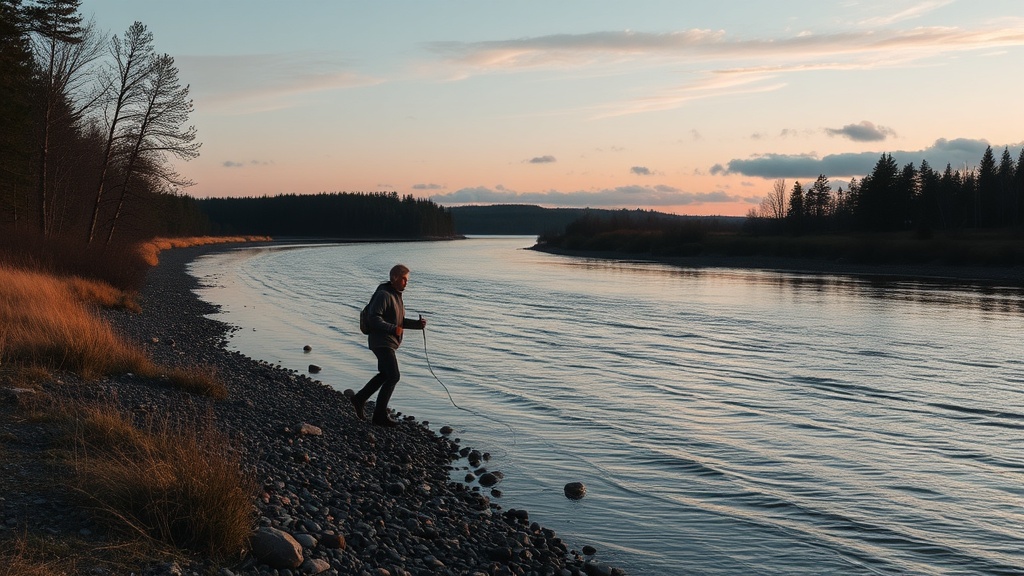 Walking the Shoreline: A Perfect Afternoon Along the Matane River