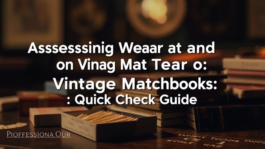 Assessing Wear and Tear on Vintage Matchbooks: A Quick Check Guide