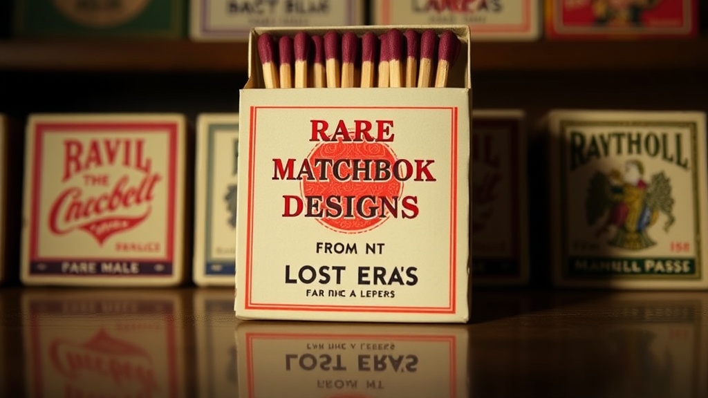 Rare Matchbook Designs from Lost Eras