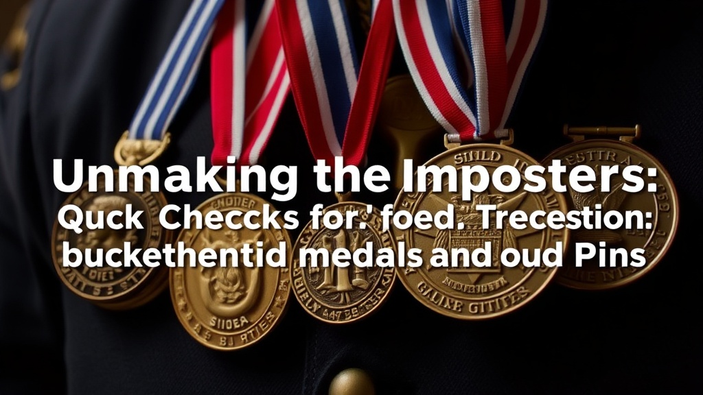 Unmasking the Imposters: Quick Checks for Authentic Medals and Pins