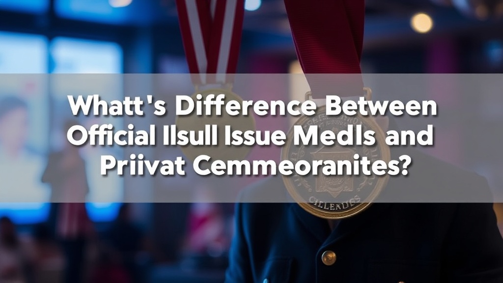What's the Difference Between Official Issue Medals and Private Commemoratives?