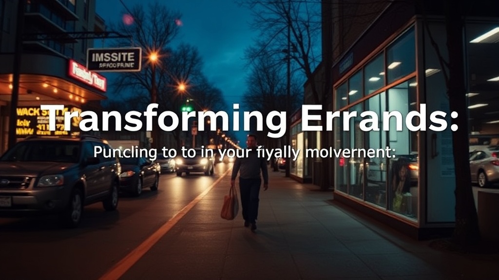 Transforming Errands: Finding Calm in Your Daily Movement