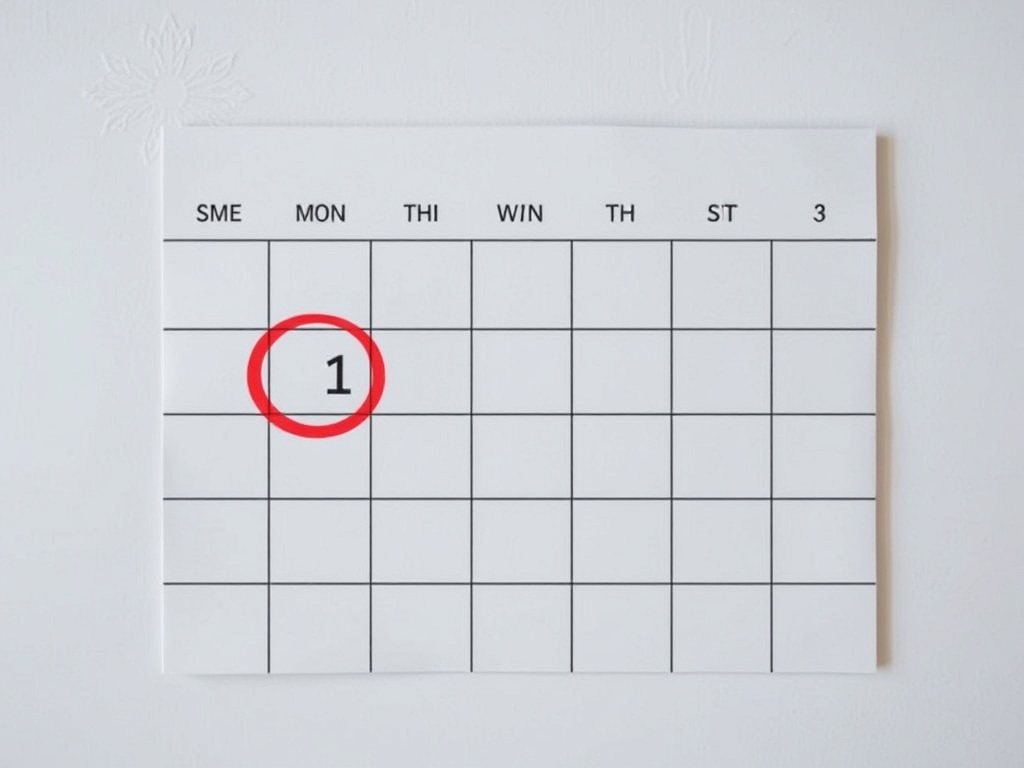 calendar with one missed day circled lightly, next day highlighted, gentle forgiving tone
