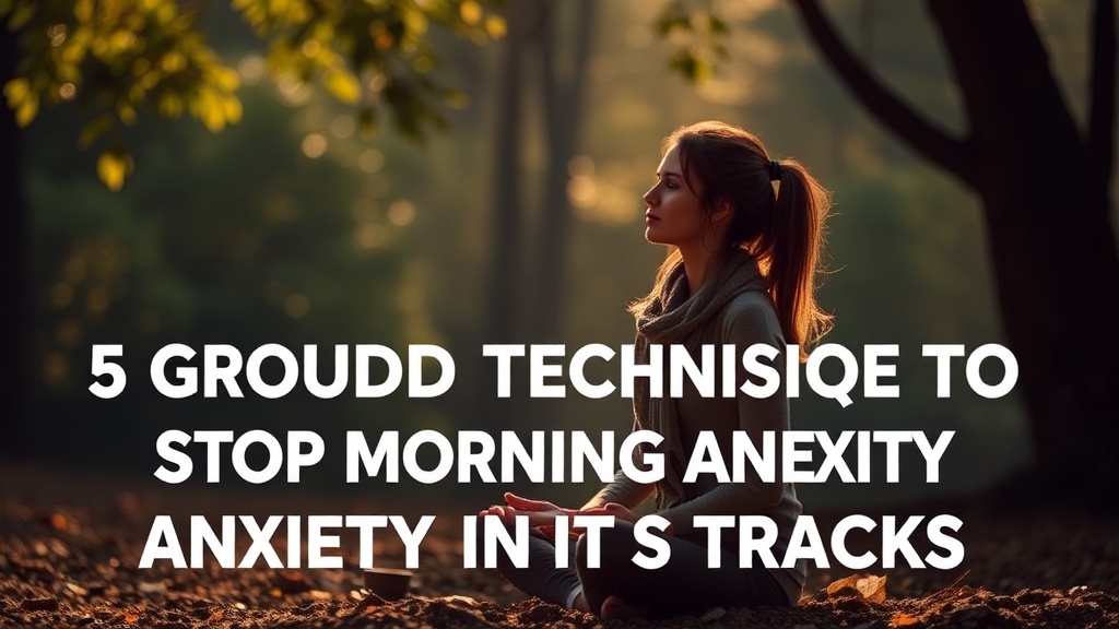 5 Grounding Techniques to Stop Morning Anxiety in Its Tracks
