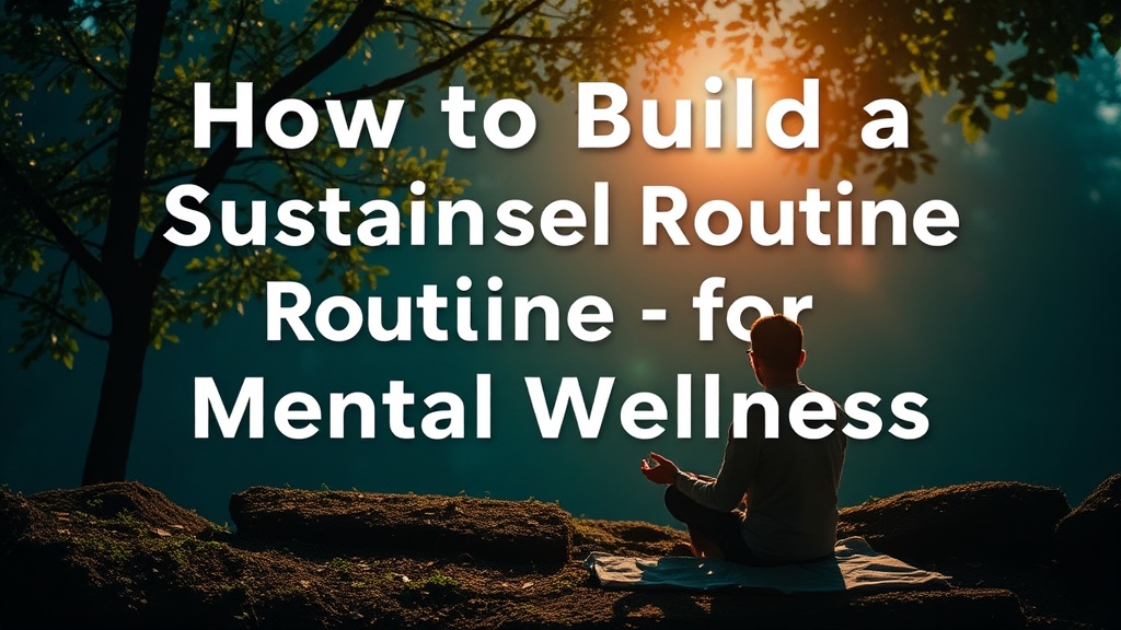 How to Build a Sustainable Routine for Mental Wellness