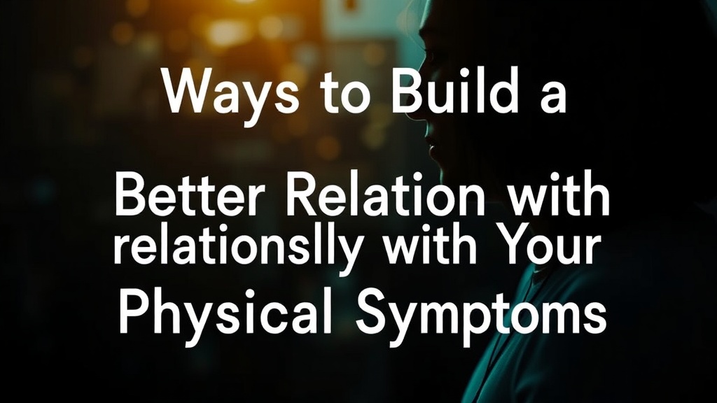 Ways to Build a Better Relationship with Your Physical Symptoms
