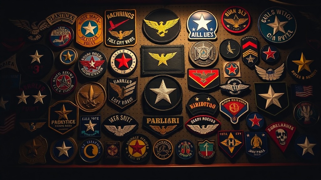 Arranging and Lighting Your Military Patch Collection
