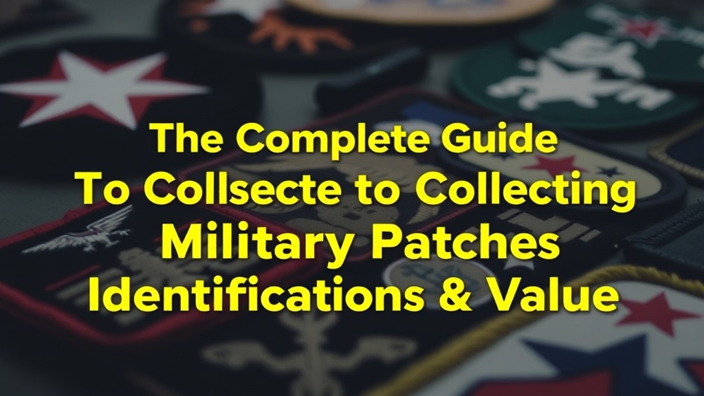 The Complete Guide to Collecting Military Patches: Identification & Value