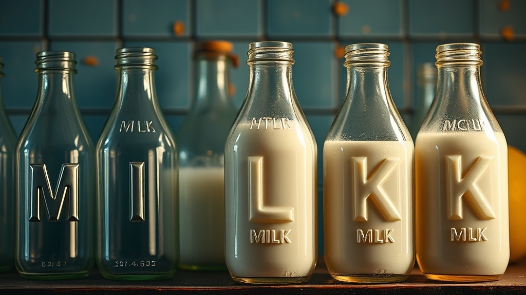 What Do the Raised Letters on Vintage Milk Bottles Actually Tell Us?