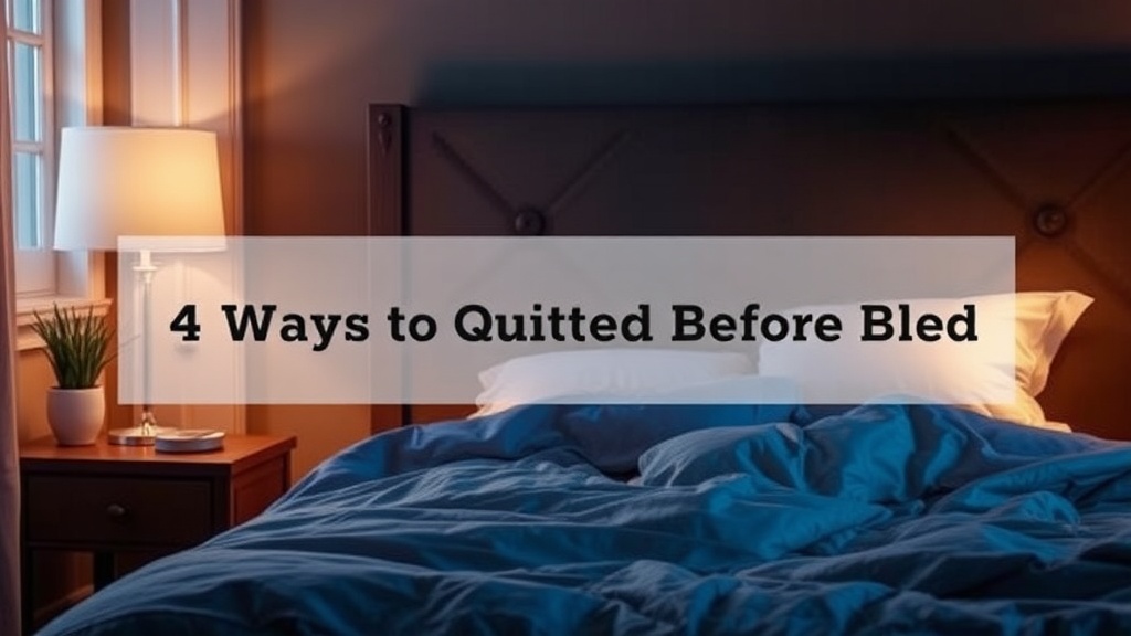 4 Ways to Quiet Your Mind Before Bed