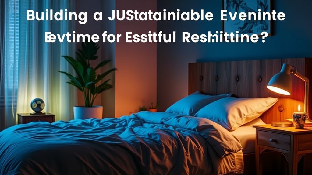 Building a Sustainable Evening Routine for Restful Nights