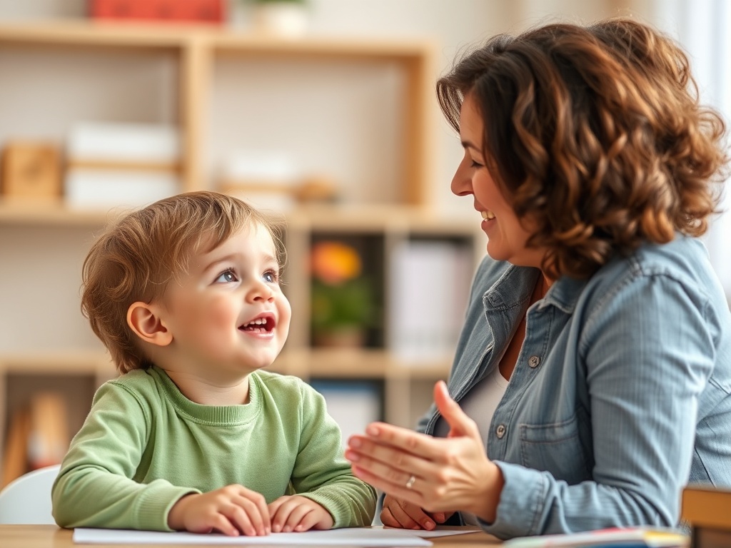 A parent praising a child for their efforts on a difficult project, celebrating persistence.