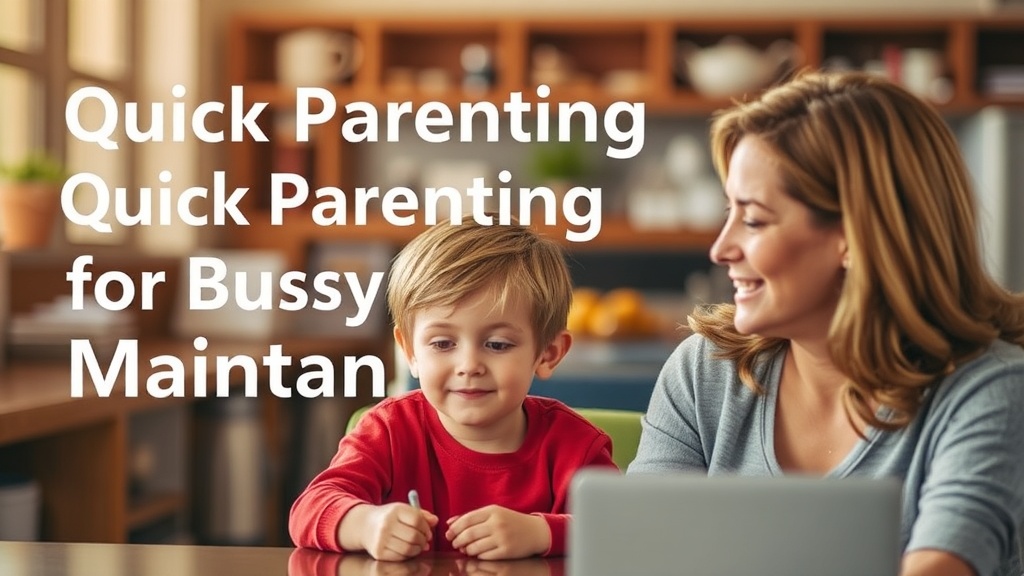 Quick Parenting Tips for Busy Families: Maintaining Balance