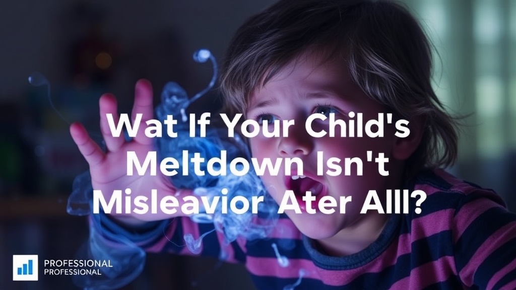 What If Your Child's Meltdown Isn't Misbehavior After All?