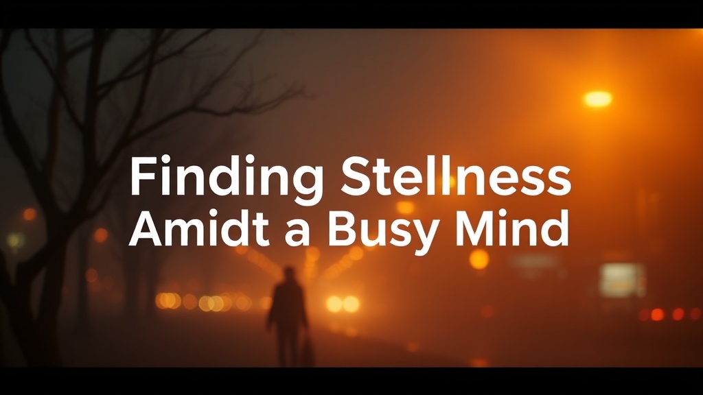 Finding Stillness Amidst a Busy Mind