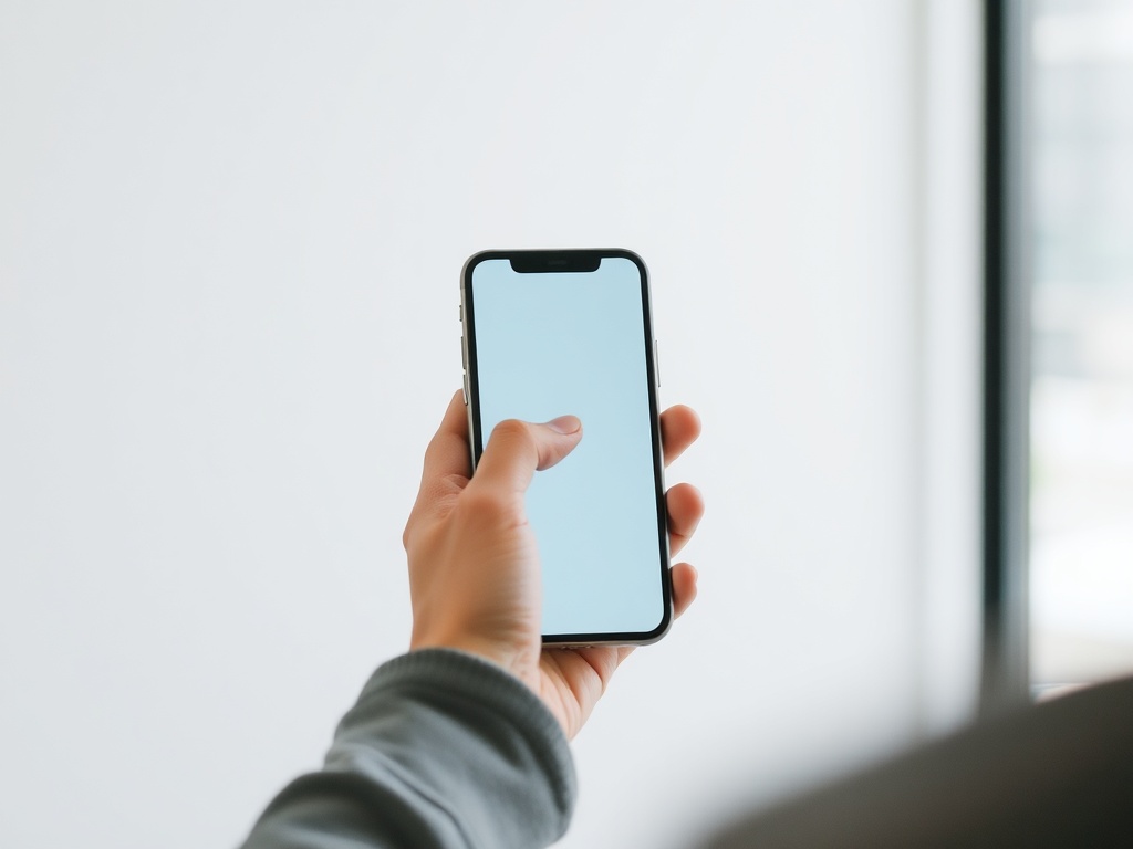 person putting phone down, turning away from screen, calm environment