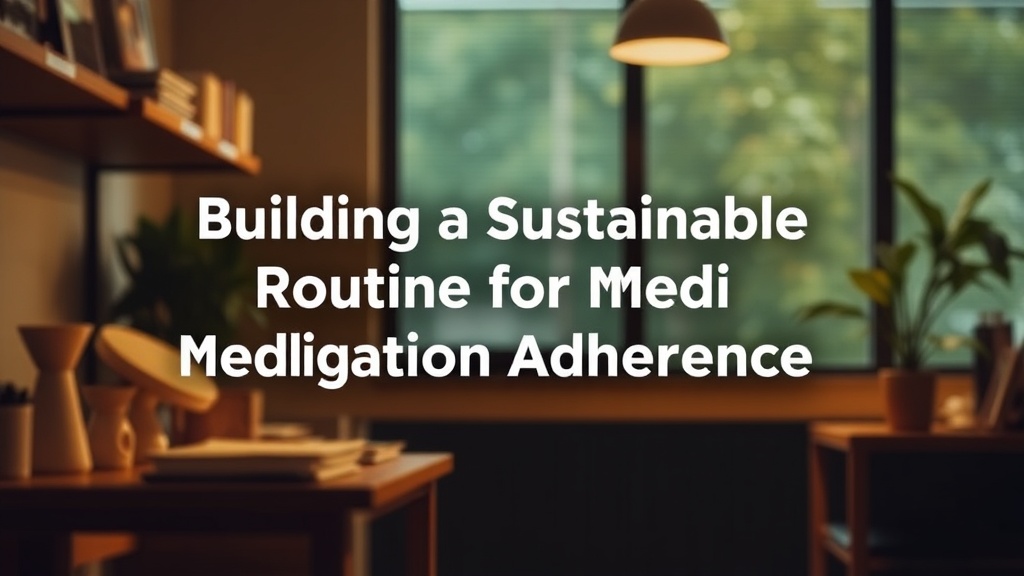 Building a Sustainable Routine for Medication Adherence