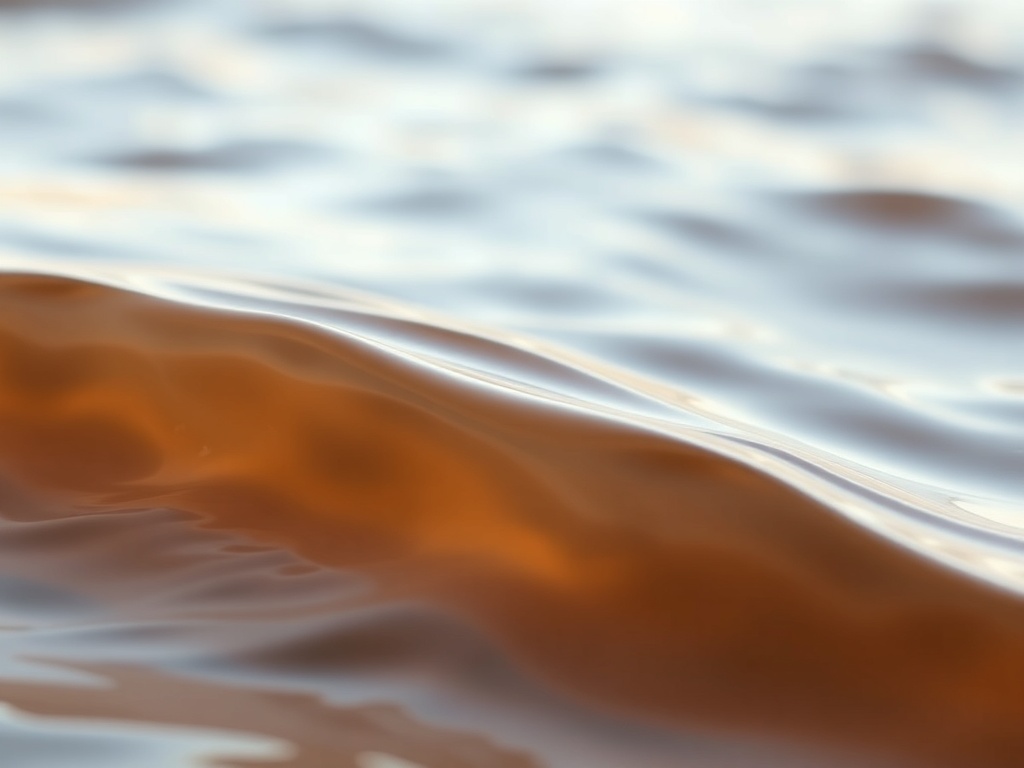 close-up of calm breathing rhythm visualization, gentle waves expanding and contracting