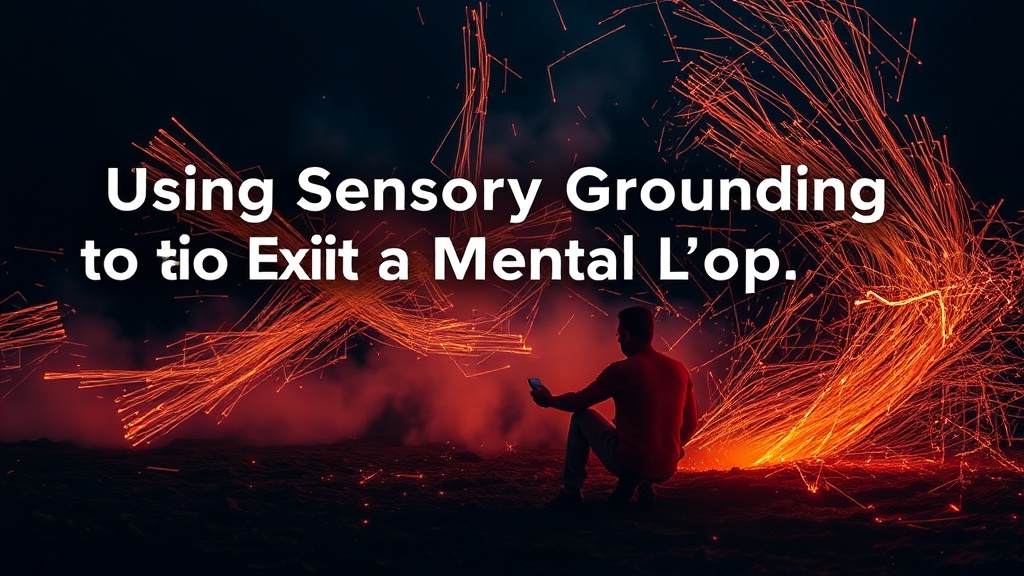 Using Sensory Grounding to Exit a Mental Loop