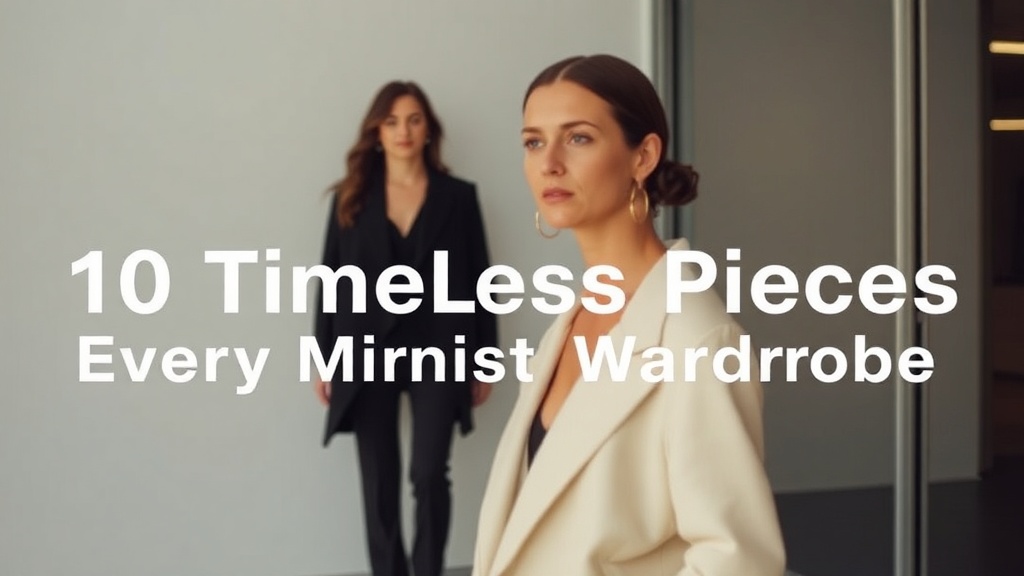 10 Timeless Pieces Every Minimalist Wardrobe Needs