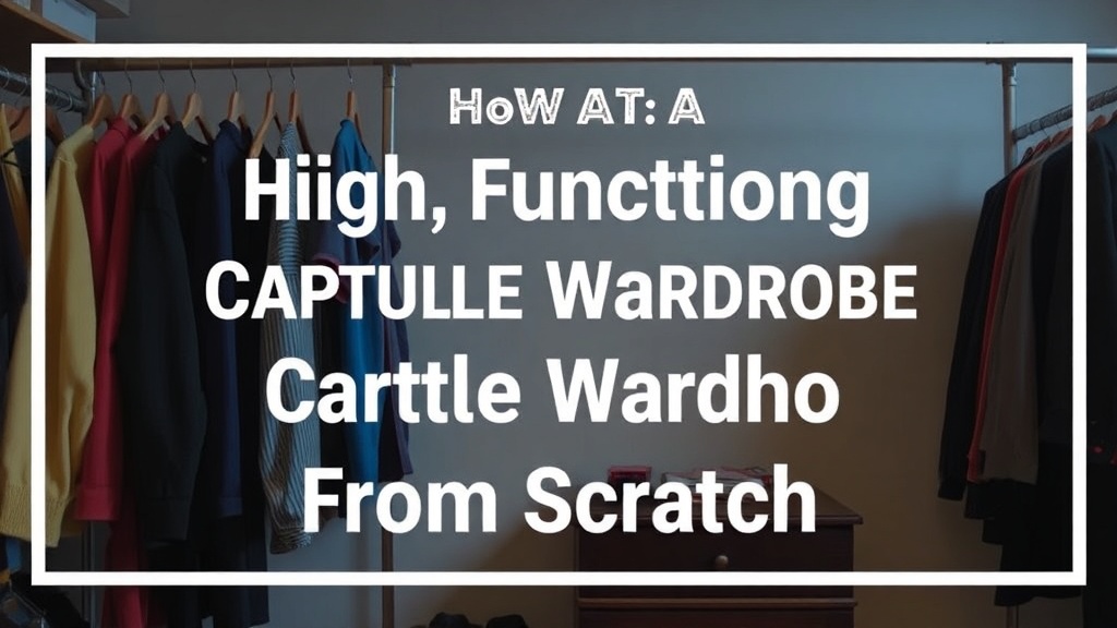 Building a High-Functioning Capsule Wardrobe from Scratch