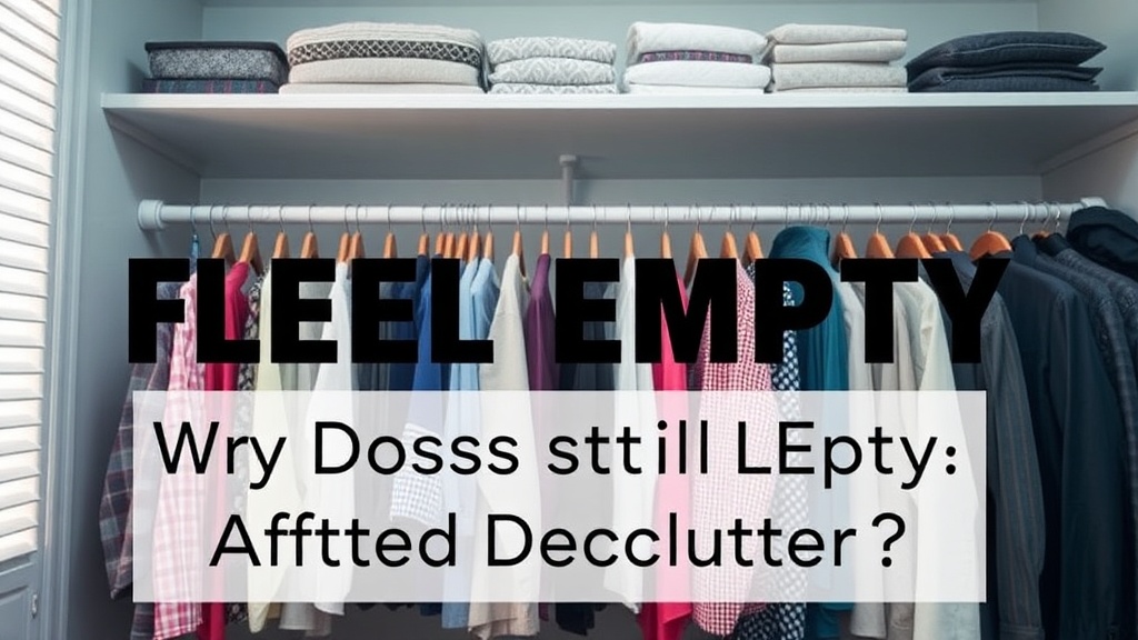 Why Does Your Closet Still Feel Empty After Decluttering?