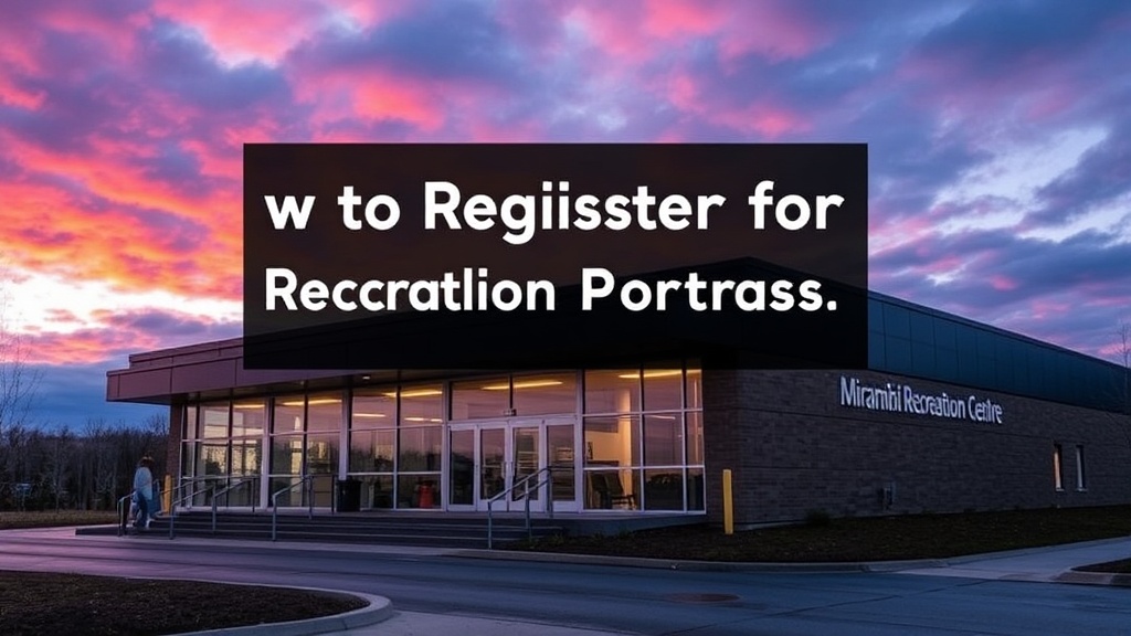 How to Register for Recreation Programs at the Miramichi Recreation Centre