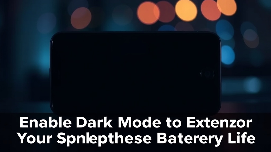 Enable Dark Mode to Extend Your Smartphone Battery Life