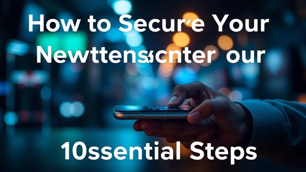 How to Secure Your New Smartphone in 10 Essential Steps