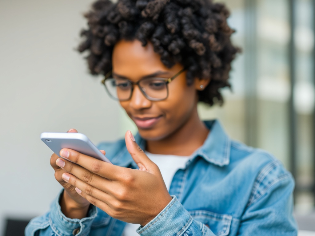 A person organizing their tasks on a mobile app