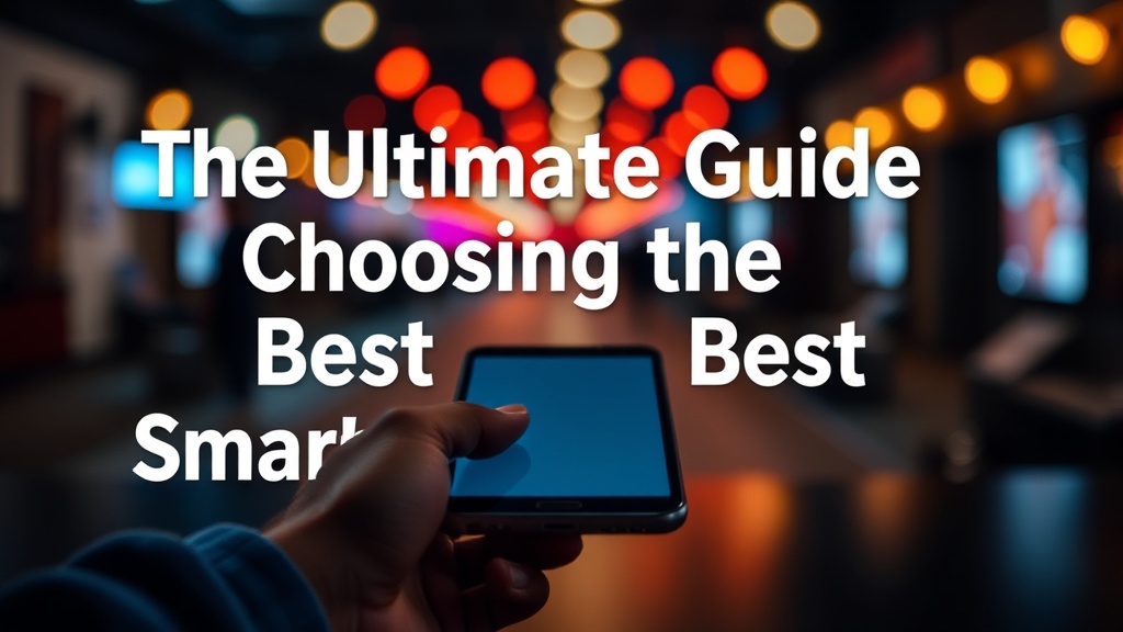 The Ultimate Guide to Choosing the Best Smartphone for Your Needs