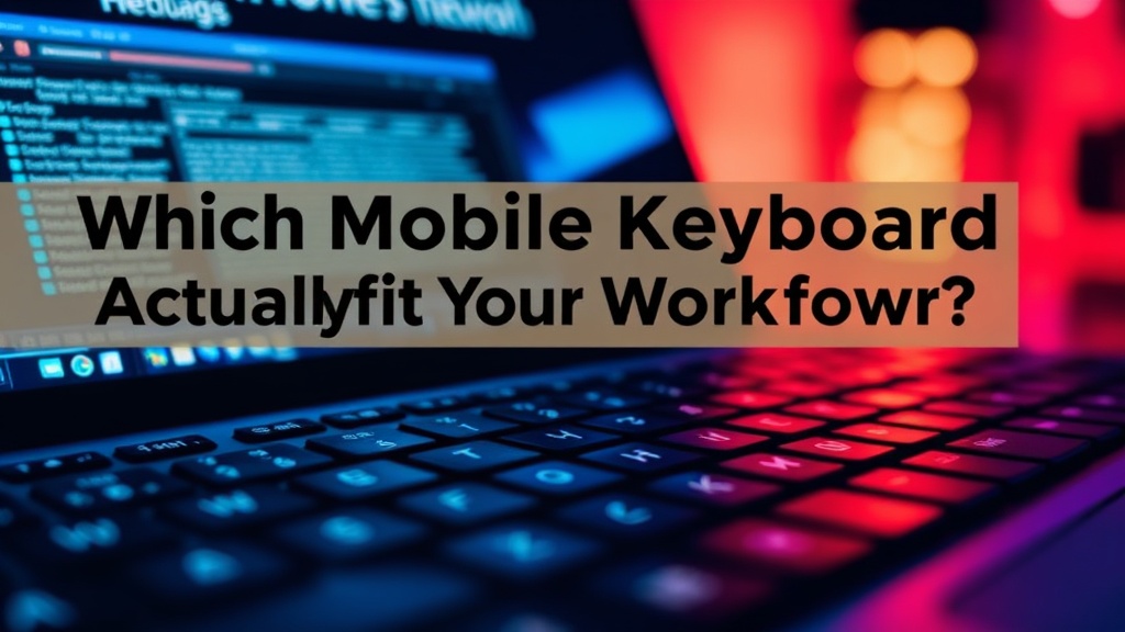 Which Mobile Keyboard Actually Fits Your Workflow? A Real-World Comparison