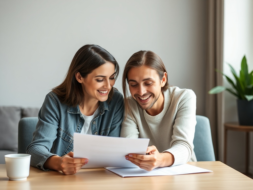 A couple discussing and making decisions together