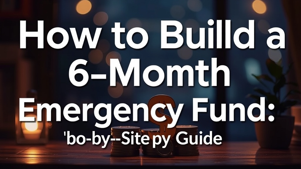 How to Build a 6-Month Emergency Fund: A Step-by-Step Guide