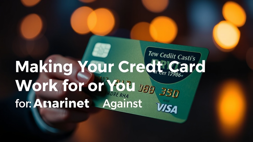 Making Your Credit Card Work for You Instead of Against You