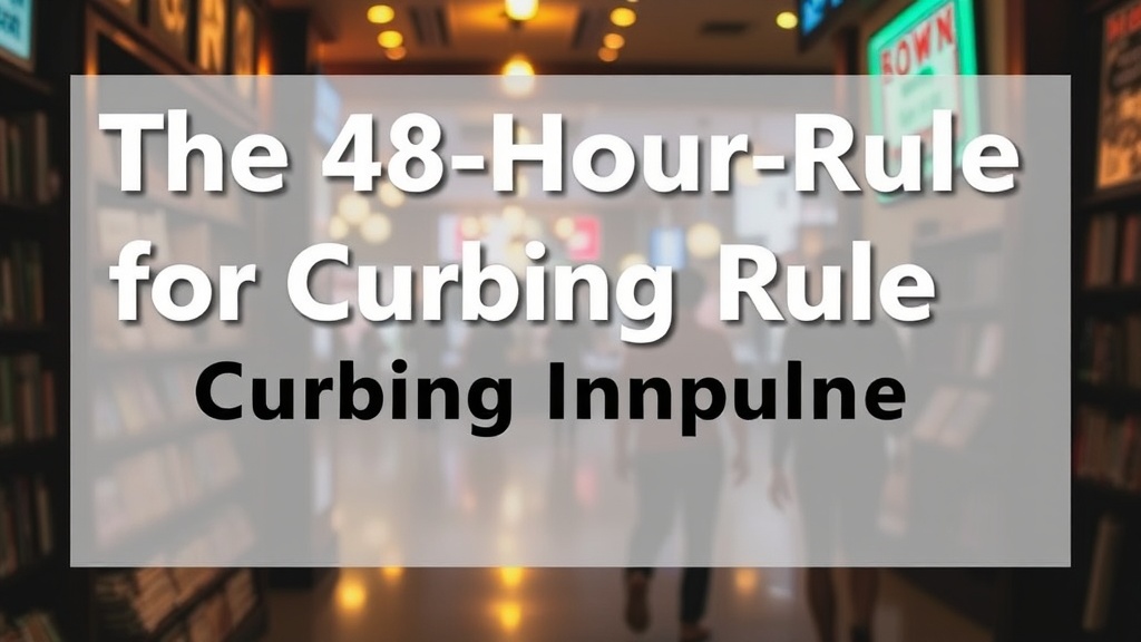 The 48-Hour Rule for Curbing Impulse Spending