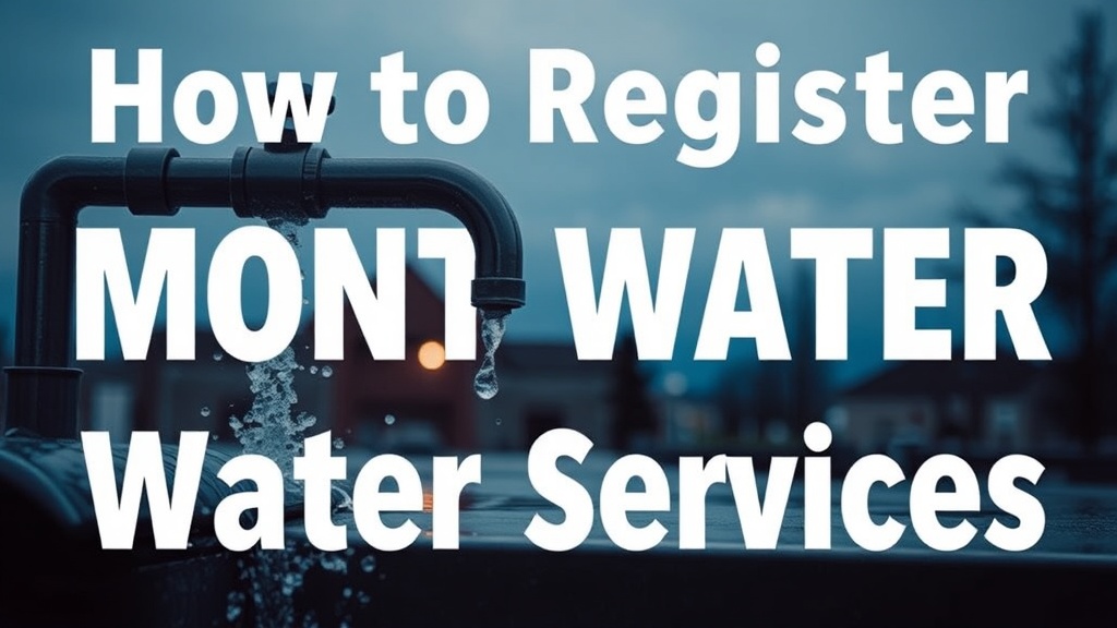 How to Register for and Use the Mont-Laurier Municipal Water Services