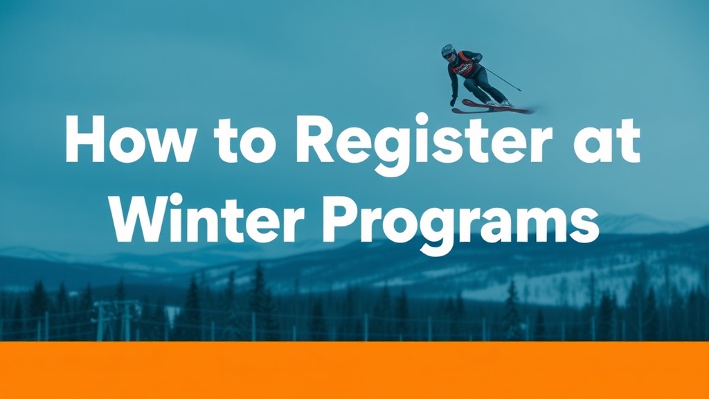 How to Register for Winter Programs at Mont-Laurier's Centre Sportif