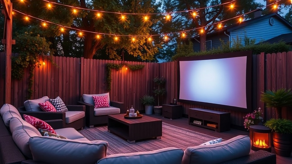 Build a Cozy Outdoor Cinema Setup at Home