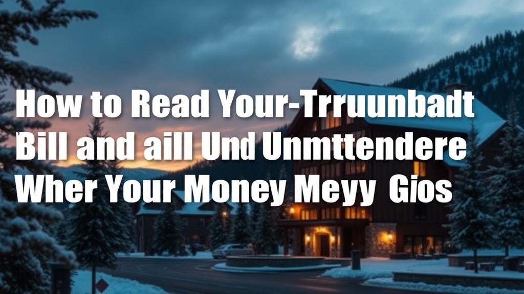 How to Read Your Mont-Tremblant Property Tax Bill and Understand Where Your Money Goes