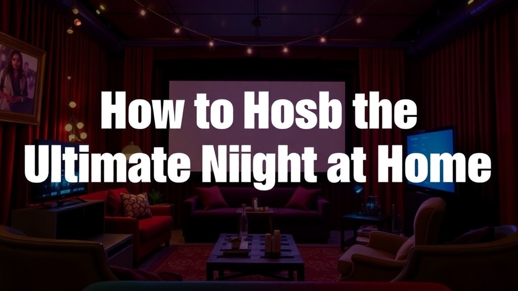 How to Host the Ultimate Movie Night at Home